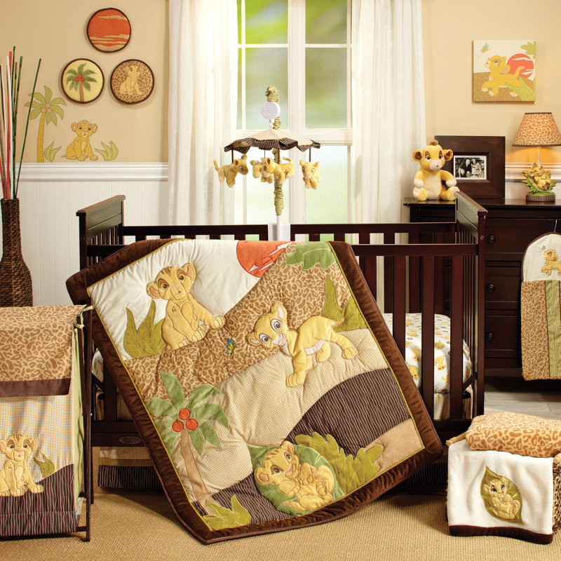 Disney Lion King Simba s Wild Adventure 7 Piece Crib Bedding Set Reviews Wayfair